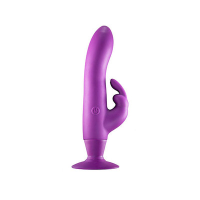 Foto 2 do produto Kit com Vibrador Estimulador de Ponto G e Clítoris Recarregável em Silicone com 10 Modos de Vibração + 3 Acessórios para Base - True Love | 11,6 x 3,3 cm