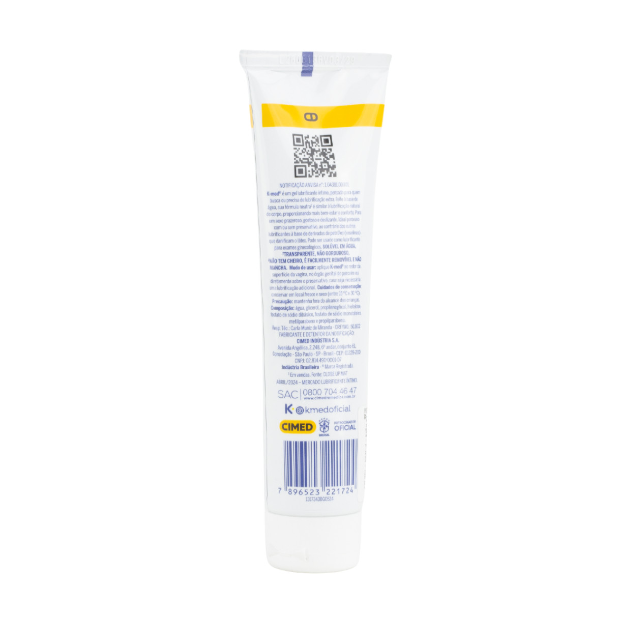 Gel Lubrificante Íntimo a Base de Água - K-Med | 100g - 3