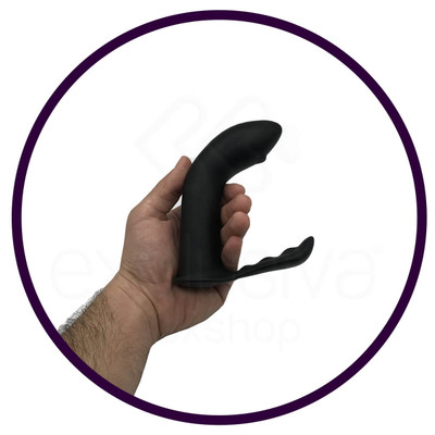 Plug Anal Estimulador de Próstata em Silicone com Base Anatômica - L Seeker Silicone Prostate Plug | 15 x 3,5 cm