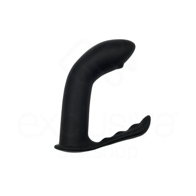 Foto 5 do produto Plug Anal Estimulador de Próstata em Silicone com Base Anatômica - L Seeker Silicone Prostate Plug | 15 x 3,5 cm