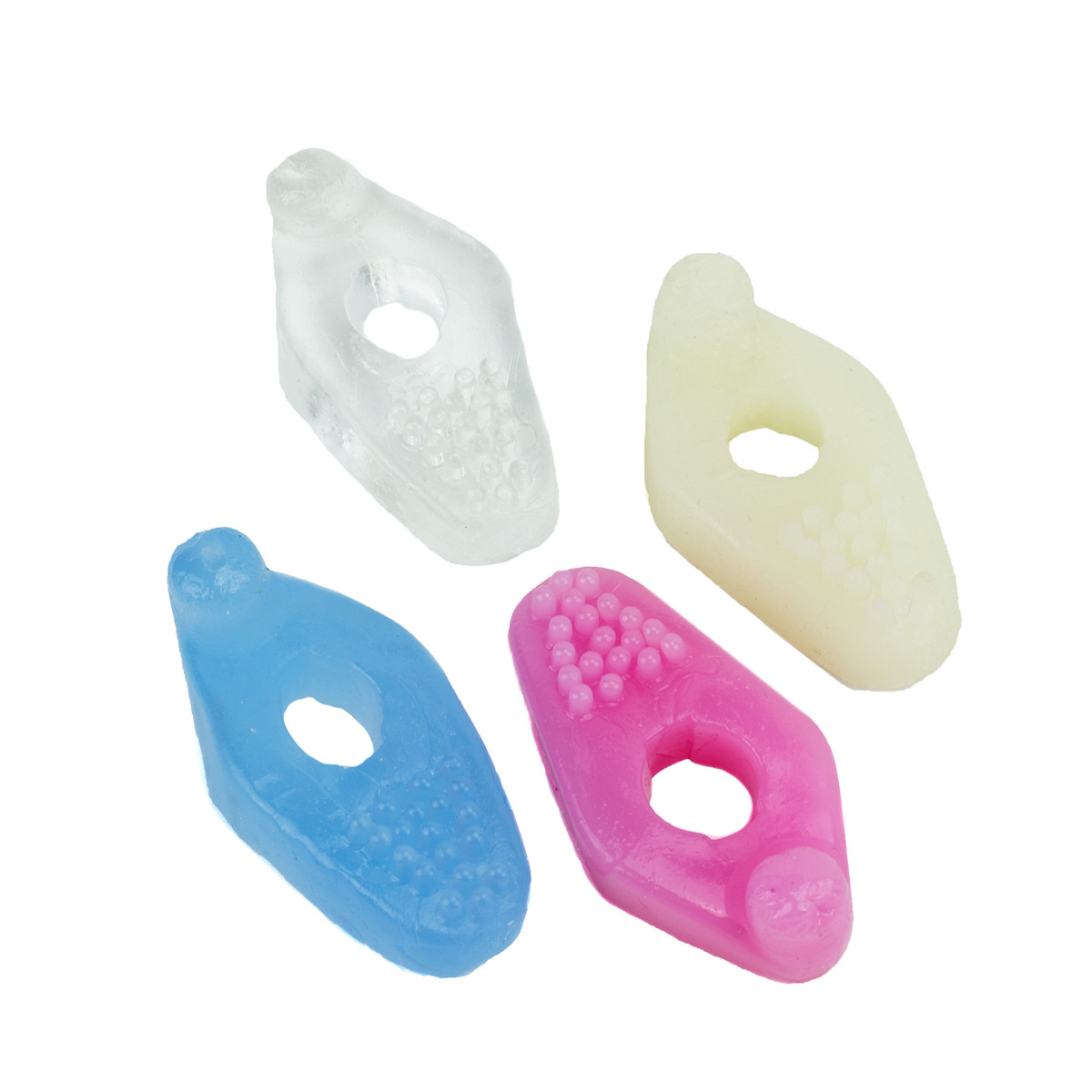 Anel Peniano Flexível com Cerdas Estimuladoras e Mini Plug - La Pimienta | 6,7 x 1,7 cm | Cores Sortidas - 3