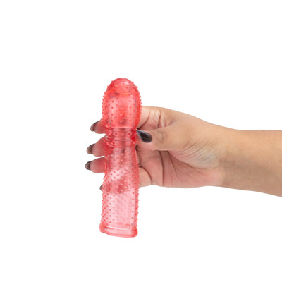 Capa Peniana Expansora com Glande Preenchível e Nódulos Massageadores  - La Pimienta | 14 x 2,6 cm | Disponível em 4 Cores