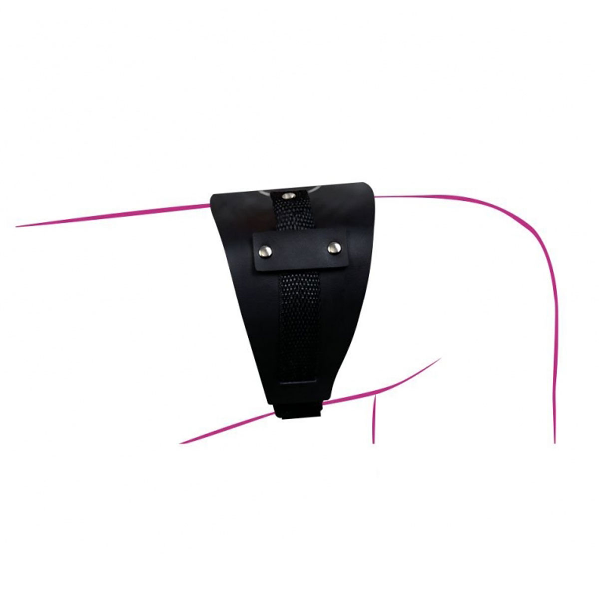 Cinta Peniana para Coxa em Couro Sintético com Alças Ajustáveis - La Pimienta Sado - 3