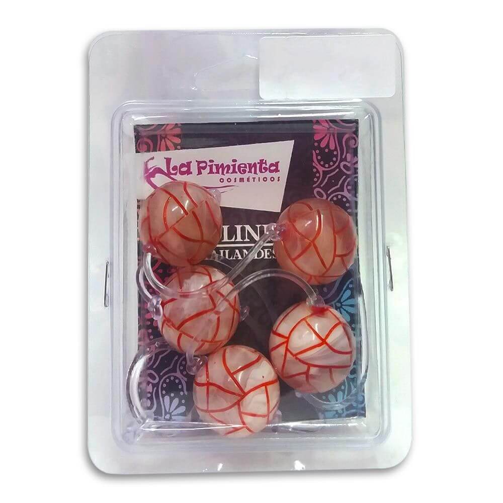 Colar Tailandês com 5 Bolinhas e Cordão de Segurança - La Pimienta | Disponível em 3 Cores - 2