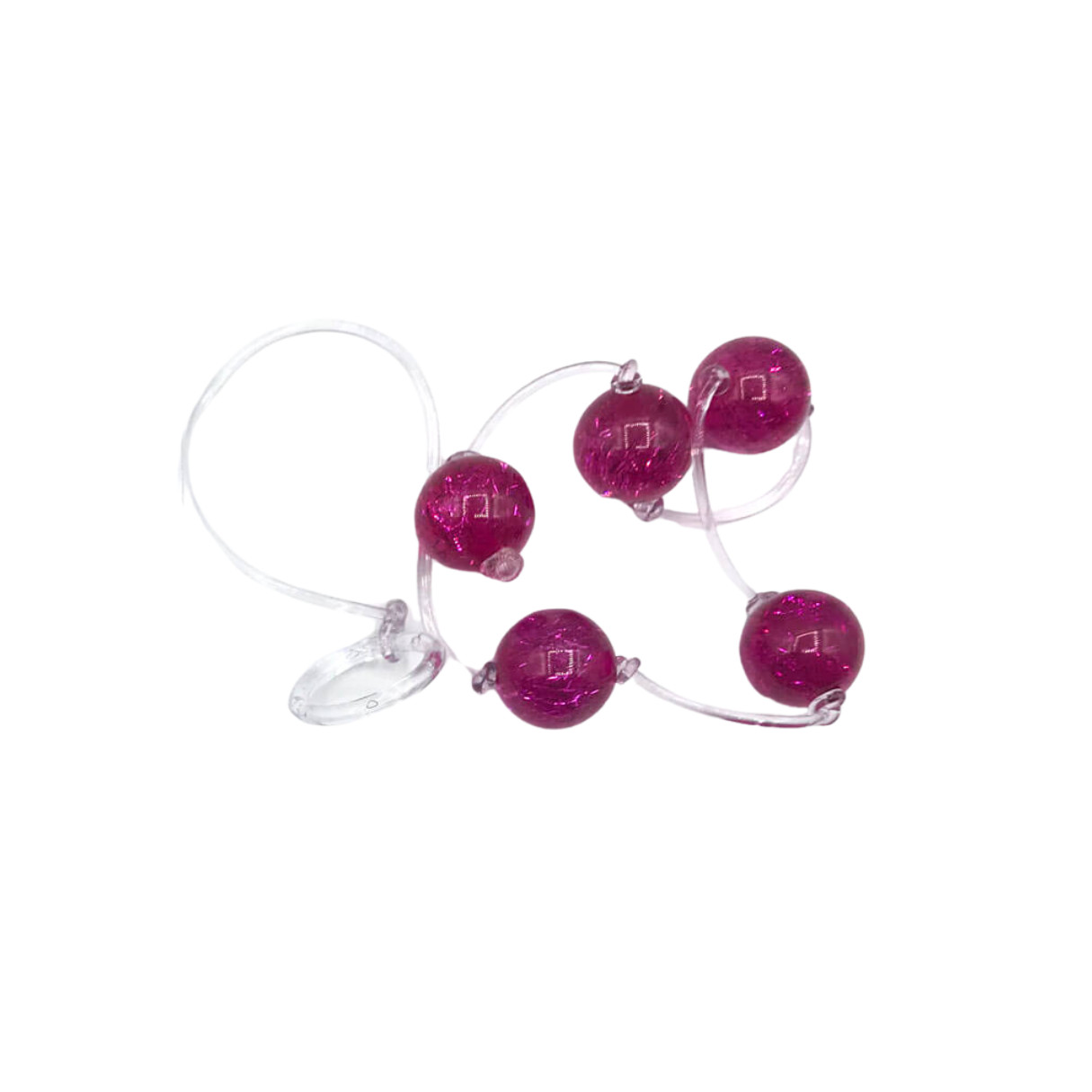 Colar Tailandês com 5 Bolinhas e Cordão de Segurança Transparente - La Pimienta | Disponível em 3 Cores - 5