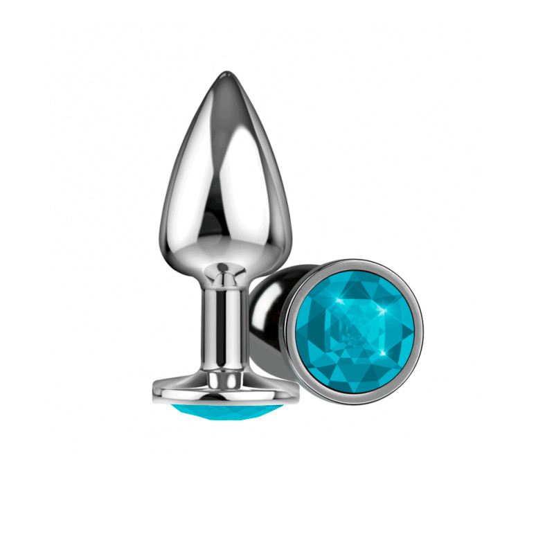 Plug Anal ''P'' em ABS com Formato Cônico e Joia na Base - La Pimienta Silver | 6,2 x 2,6 cm | Disponível em 5 Cores - 2
