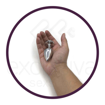 Foto 18 do produto Plug Anal Silver com Formato Cônico e Joia na Base - La Pimienta | 5,9 x 2,6 cm | Disponível em 5 Cores