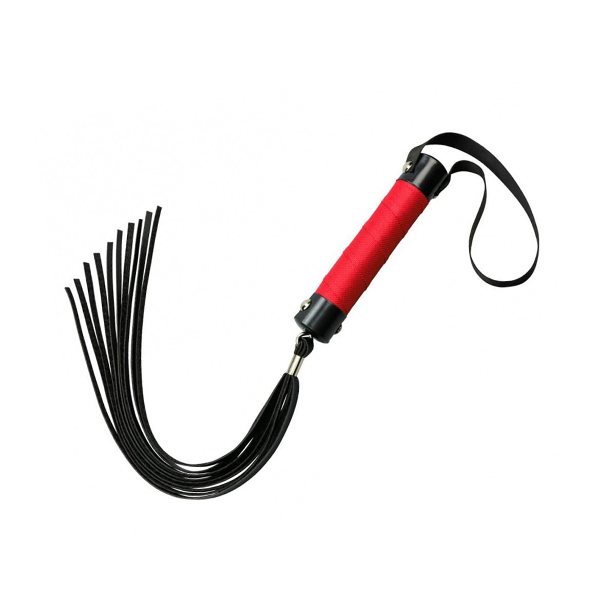 Chicote com Tiras em Couro Sintético e Cabo Emborrachado - La Pimienta Sado | 40 cm | Disponível em 4 Cores - 4