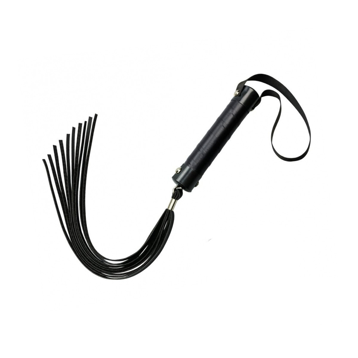 Chicote com Tiras em Couro Sintético e Cabo Emborrachado - La Pimienta Sado | 40 cm | Disponível em 4 Cores - 3