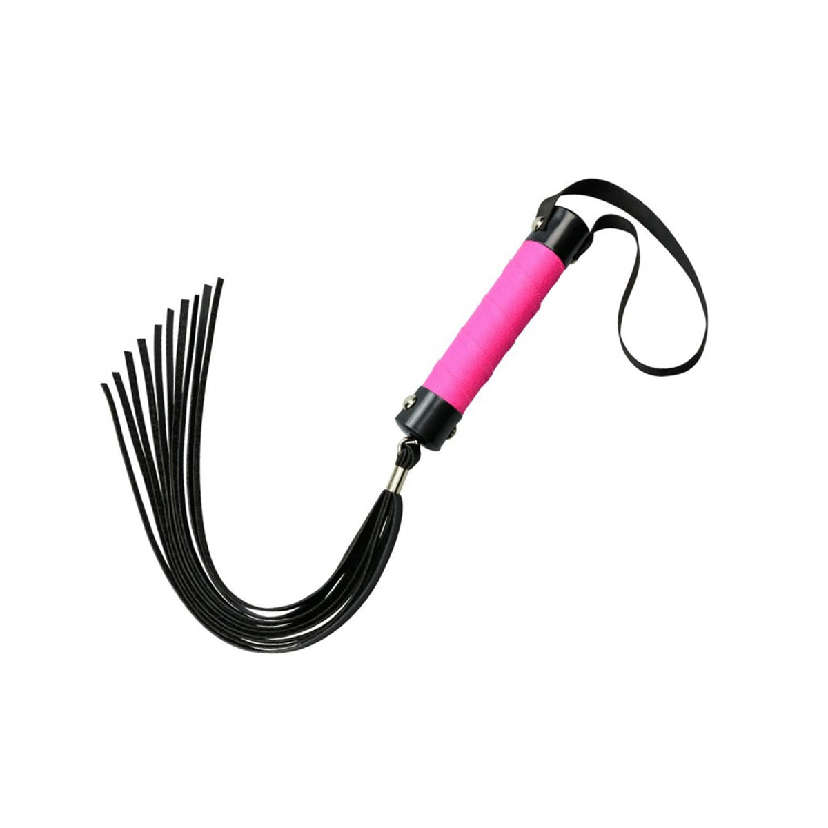 Chicote com Tiras em Couro Sintético e Cabo Emborrachado - La Pimienta Sado | 40 cm | Disponível em 4 Cores - 2