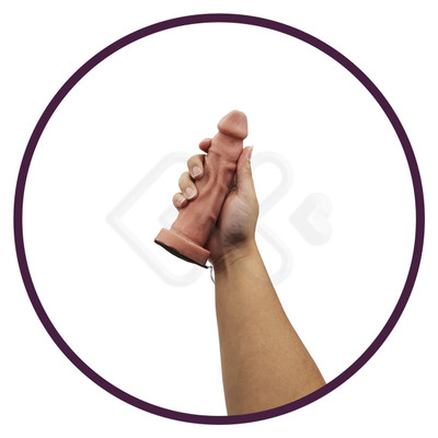Foto 5 do produto La Pimienta Sado - Cinta de Coxa com Prótese Removível, Glande Definida, Veias Salientes e Vibração Multivelocidade  - 14,5 x 4 cm