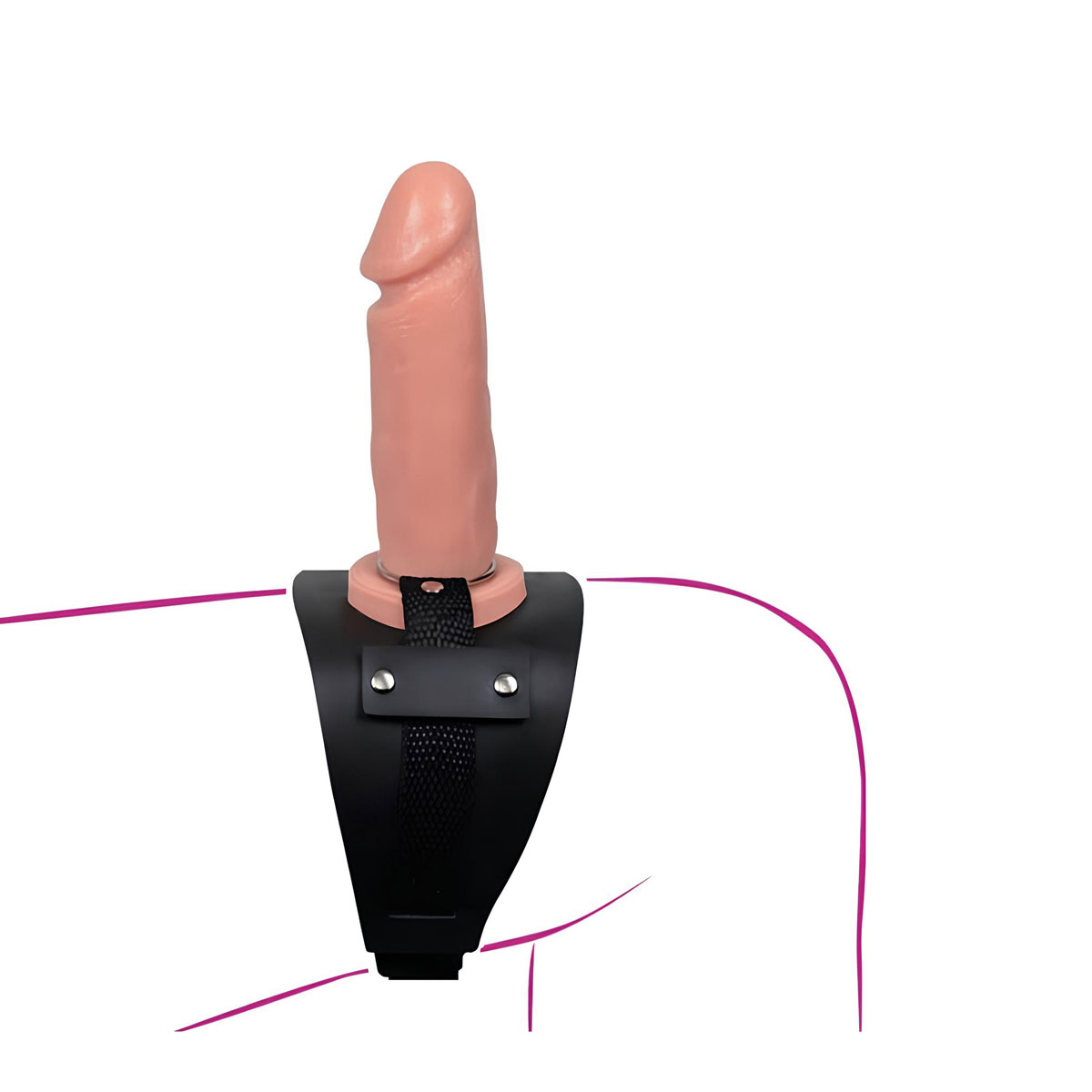 Cinta Peniana para Coxa com Prótese Realística em Formato de Pênis - La Pimienta Sado | 15 x 4 cm - 2