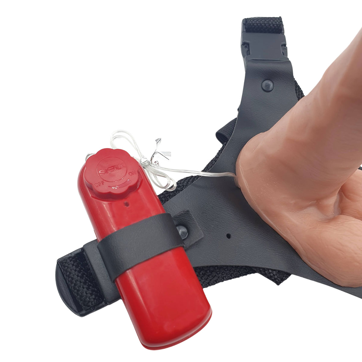 Cinta Peniana com Prótese Realística, Glande Definida, Escroto e Vibração Multivelocidade - La Pimienta Sado | 15,5 x 4,1 cm | Disponíveis em 2 Cores - 2