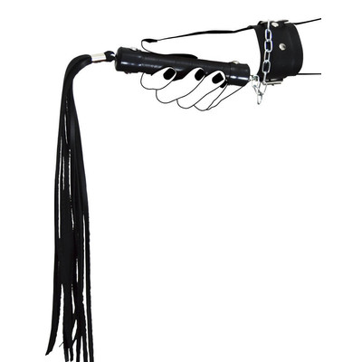 Foto 2 do produto La Pimienta Sado - Kit Chicote com 10 Tiras e Bracelete - 40 cm | Cor: Preto