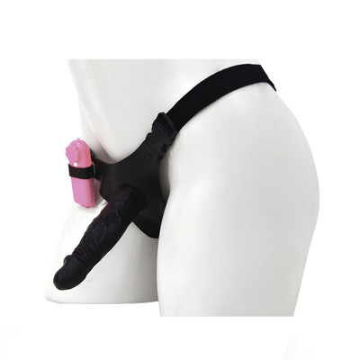Cinta com Prótese Realística em Silicone e Vibro Multivelocidade - La Pimienta Sado | 16 x 4 cm