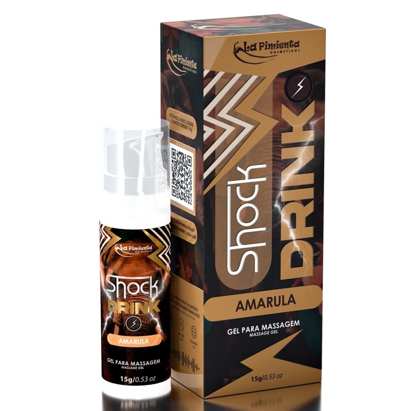 Gel Excitante Unissex Beijável que Vibra e Aquece - La Pimienta Shock-G - 15g | Disponível em 13 Sabores - 2