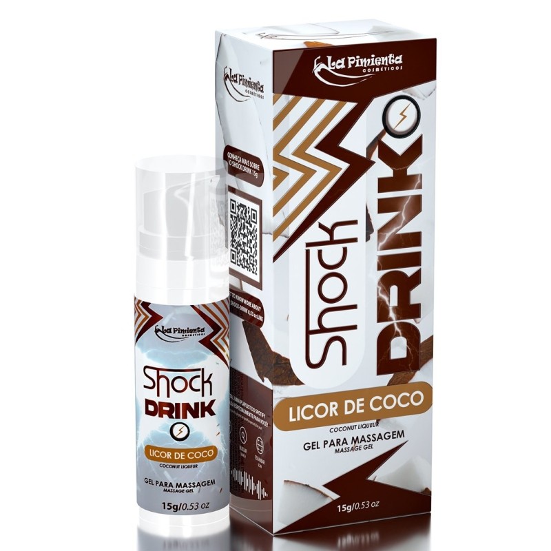 Gel Excitante Unissex Beijável que Vibra e Aquece - La Pimienta Shock-G - 15g | Disponível em 13 Sabores - 3