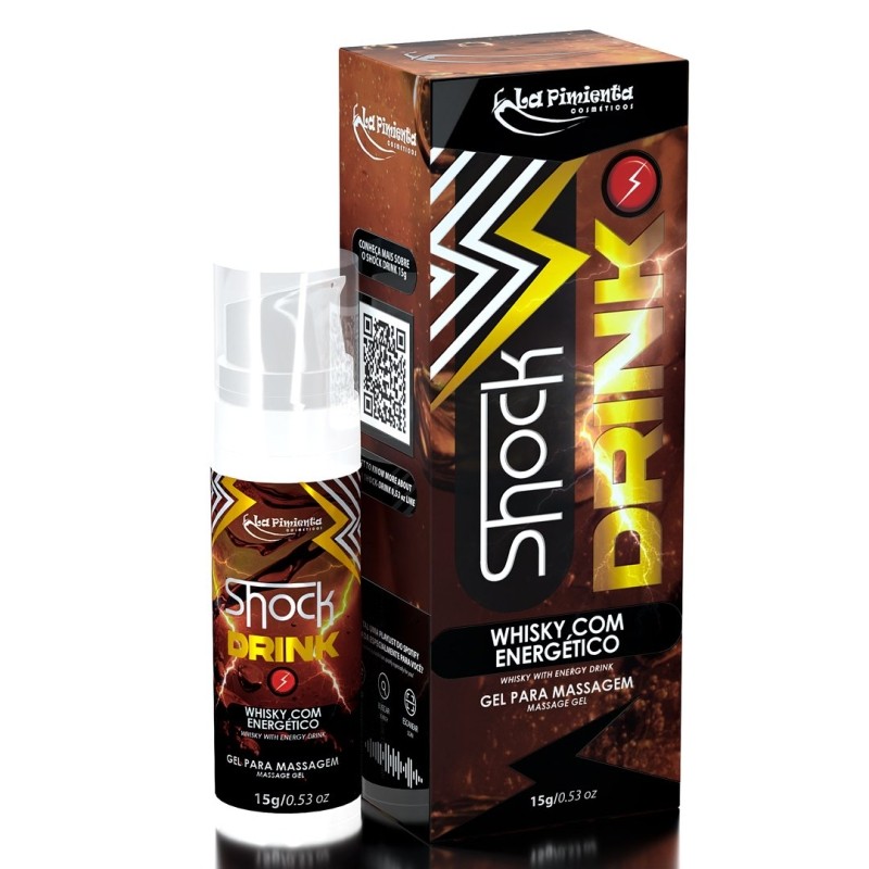 Gel Excitante Unissex Beijável que Vibra e Aquece - La Pimienta Shock-G - 15g | Disponível em 13 Sabores - 4