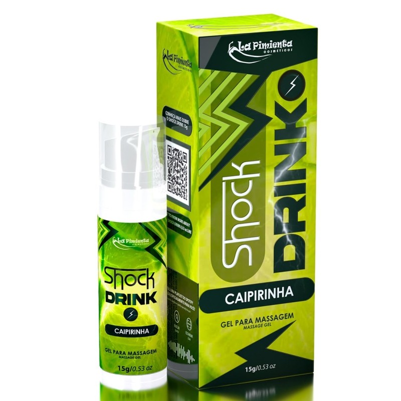 Gel Excitante Unissex Beijável que Vibra e Aquece - La Pimienta Shock-G - 15g | Disponível em 13 Sabores - 5
