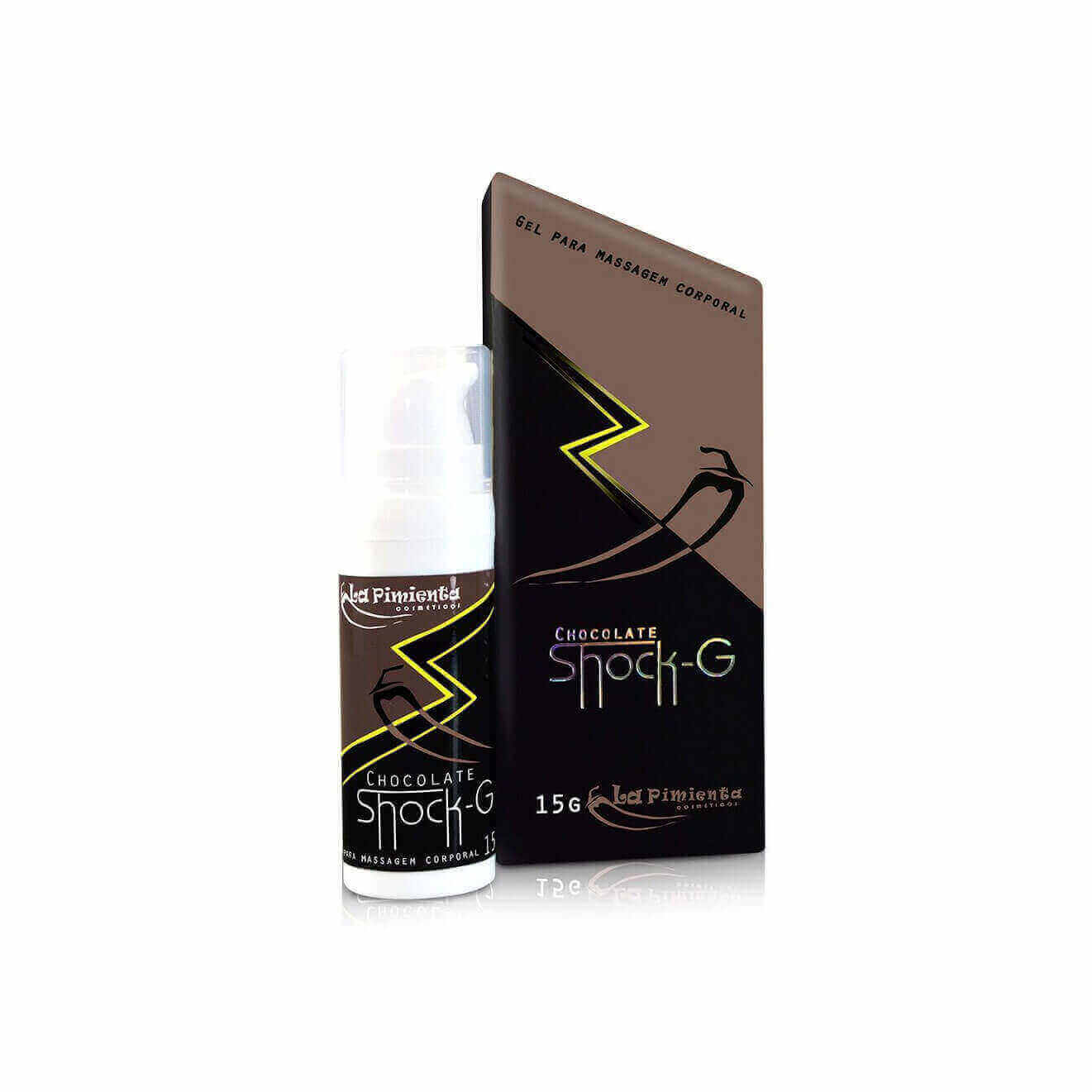 Gel Excitante Unissex Beijável que Vibra e Aquece - La Pimienta Shock-G - 15g | Disponível em 13 Sabores - 8