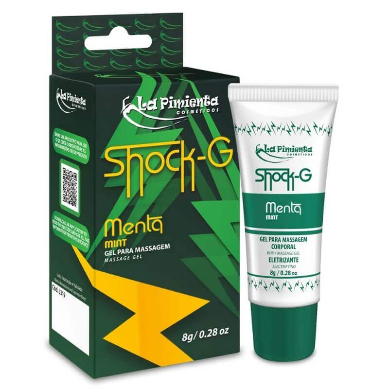 Gel Excitante Unissex Beijável que Vibra, Pulsa e Aquece - La Pimienta Shock-G | 8 g | Disponível em 7 Sabores - 3