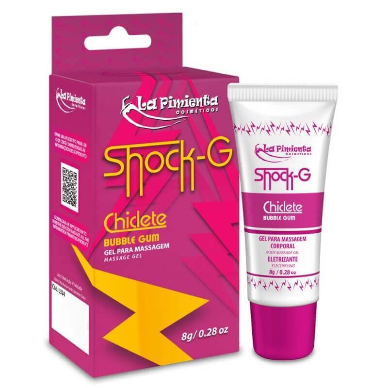 Gel Excitante Unissex Beijável que Vibra, Pulsa e Aquece - La Pimienta Shock-G | 8 g | Disponível em 7 Sabores - 4