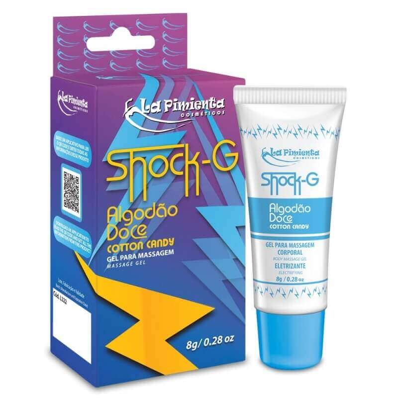 Gel Excitante Unissex Beijável que Vibra, Pulsa e Aquece - La Pimienta Shock-G | 8 g | Disponível em 7 Sabores - 6