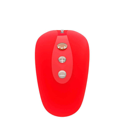 Foto 4 do produto Massageador Estimulador de Clítoris Recarregável em Silicone com 4 Velocidades e 6 Modos de Vibração - Fun Factory Laya II Vibrator - 10,5 x 4 CM | Cor: Vermelho