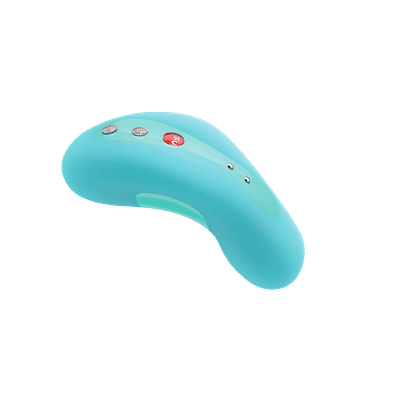 Foto 3 do produto Massageador Estimulador de Clítoris Recarregável em Silicone com 4 Velocidades e 6 Modos de Vibração - Fun Factory Laya II Vibrator - 10,5 x 4 CM | Cor: Azul