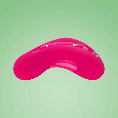 Foto 4 do produto Massageador Estimulador de Clítoris Recarregável em Silicone com 4 Velocidades e 6 Modos de Vibração - Fun Factory Laya II Vibrator - 10,5 x 4 cm | Cor: Pink