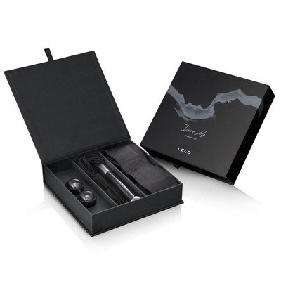 Kit com 3 Acessórios De Prazer com Bolinhas para Pompoarismo, Chicote de Camurça e Acessório para Punhos - Lelo Dare Me