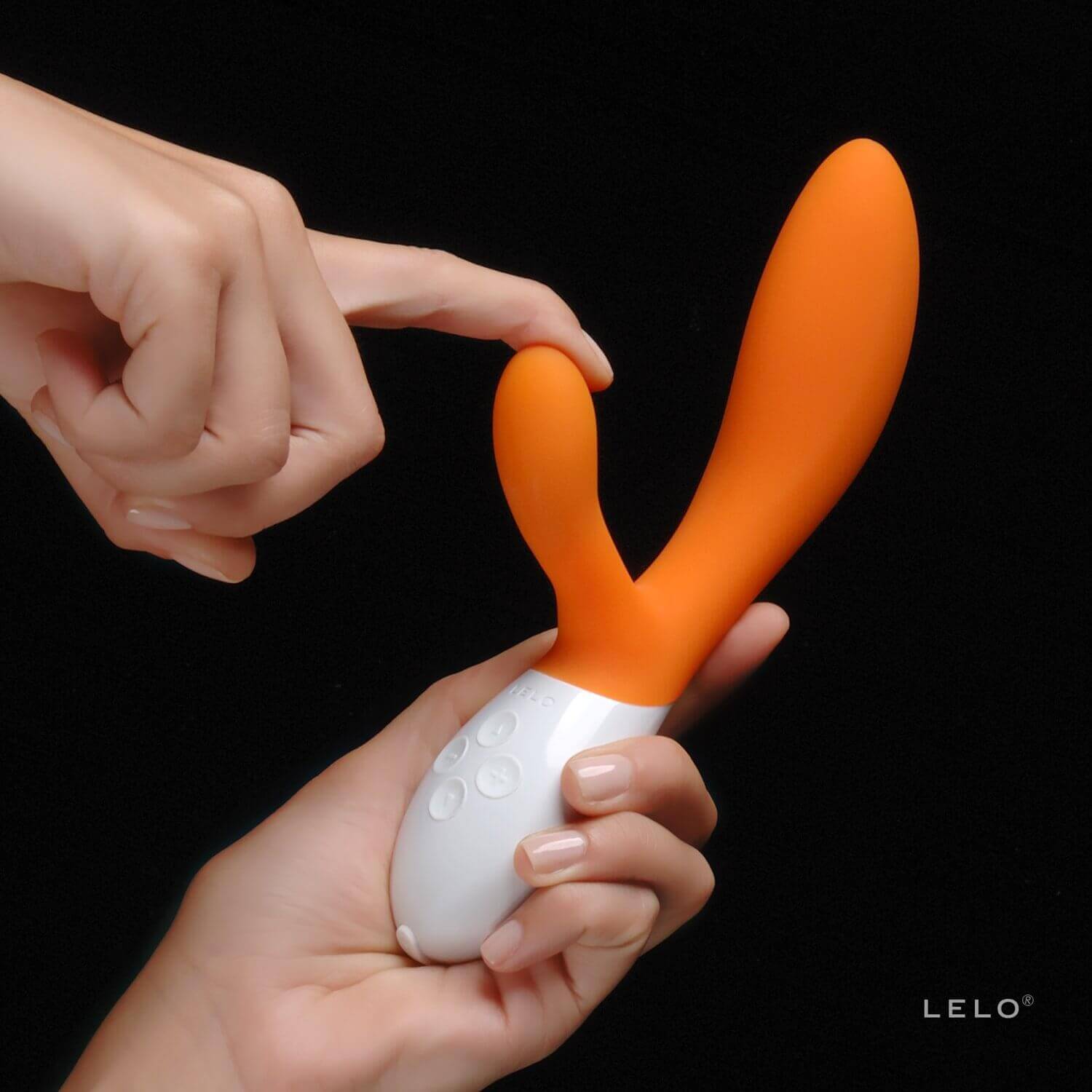 LELO Ina 2 - Vibrador Estimulador de Clítoris e Ponto G Recarregável em Silicone com 10 Modos de Vibrações e Controle da Intensidade | Cor: Laranja - 4