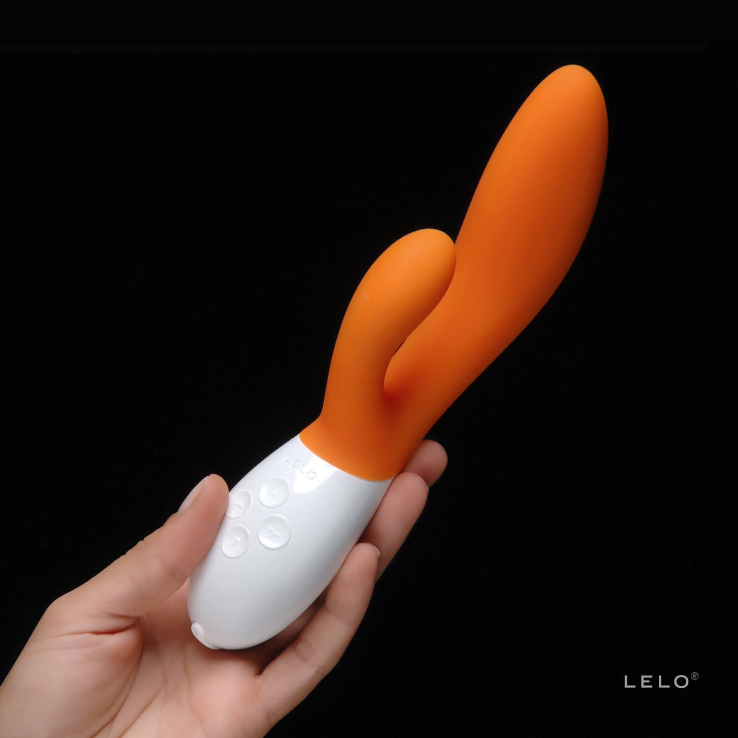 LELO Ina 2 - Vibrador Estimulador de Clítoris e Ponto G Recarregável em Silicone com 10 Modos de Vibrações e Controle da Intensidade | Cor: Laranja - 5