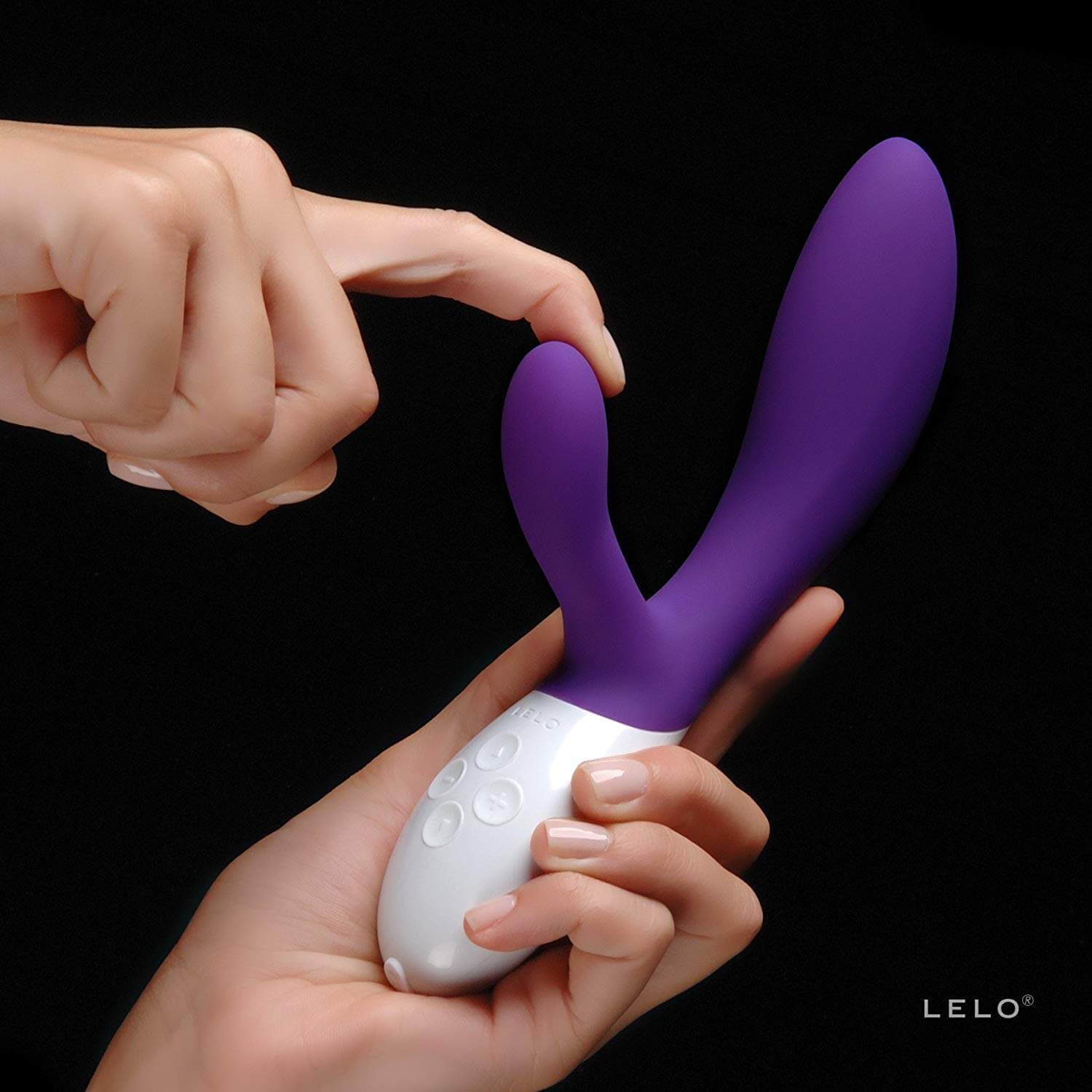 LELO Ina 2 - Vibrador Estimulador de Clítoris e Ponto G Recarregável em Silicone com 10 Modos de Vibrações e Controle da Intensidade | Cor: Roxo - 4