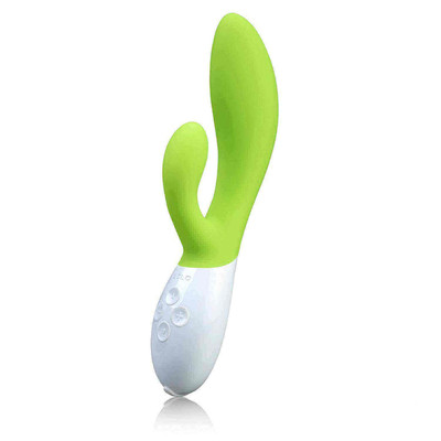 Foto 3 do produto LELO Ina 2 - Vibrador Estimulador de Clítoris e Ponto G Recarregável em Silicone com 10 Modos de Vibrações e Controle da Intensidade | Cor: Verde Limão