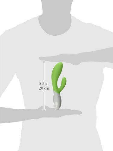 LELO Ina 2 - Vibrador Estimulador de Clítoris e Ponto G Recarregável em Silicone com 10 Modos de Vibrações e Controle da Intensidade | Cor: Verde Limão - 8
