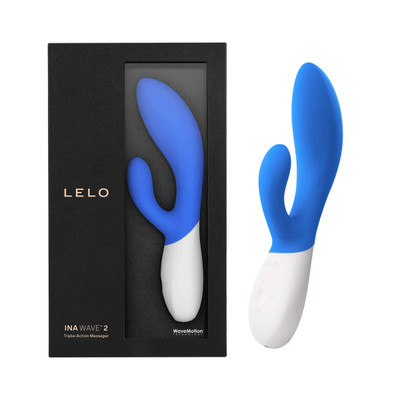 Foto 1 do produto Vibrador Recarregável com Estimulador de Clítoris, Ponto G Todo em Silicone com 12 Modos de Vibrações e Controle de Intensidade - LELO Ina Wave 2 | Disponível em 3 Cores