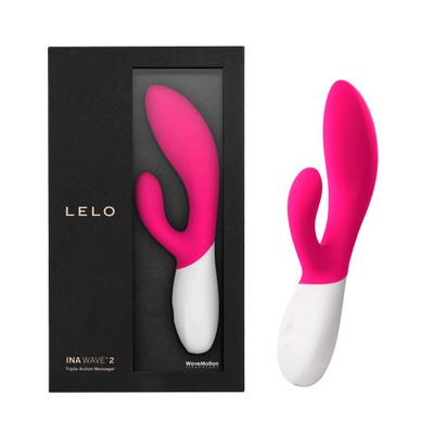 Foto 6 do produto Vibrador Recarregável com Estimulador de Clítoris, Ponto G Todo em Silicone com 12 Modos de Vibrações e Controle de Intensidade - LELO Ina Wave 2 | Disponível em 3 Cores