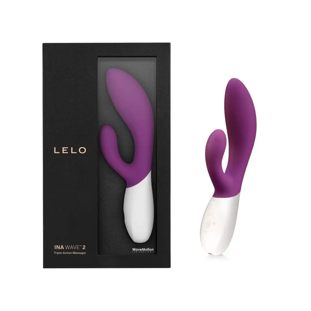 Vibrador Recarregável com Estimulador de Clítoris, Ponto G Todo em Silicone com 12 Modos de Vibrações e Controle de Intensidade - LELO Ina Wave 2 | Disponível em 3 Cores - 12