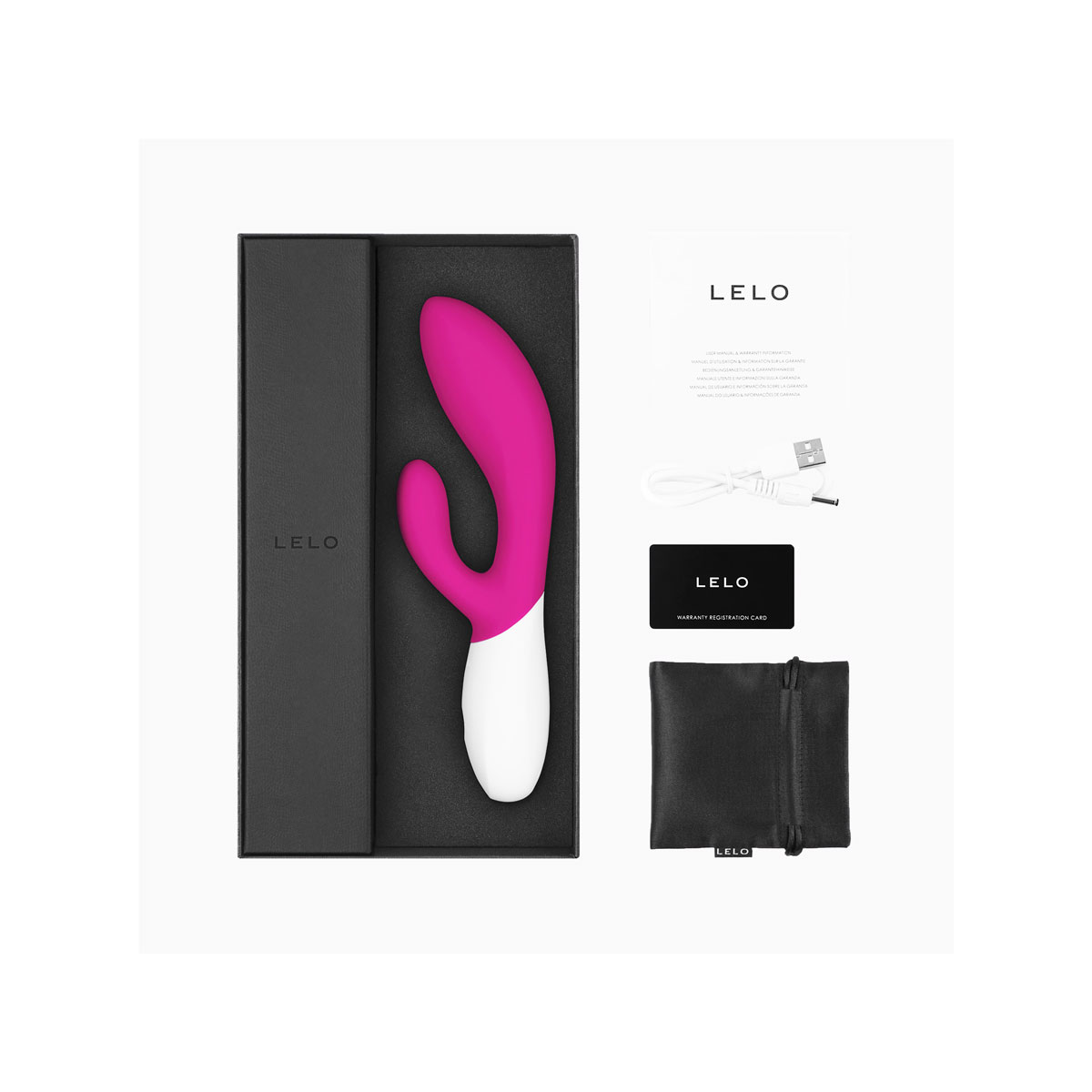 Vibrador Recarregável com Estimulador de Clítoris, Ponto G Todo em Silicone com 12 Modos de Vibrações e Controle de Intensidade - LELO Ina Wave 2 | Disponível em 3 Cores - 9