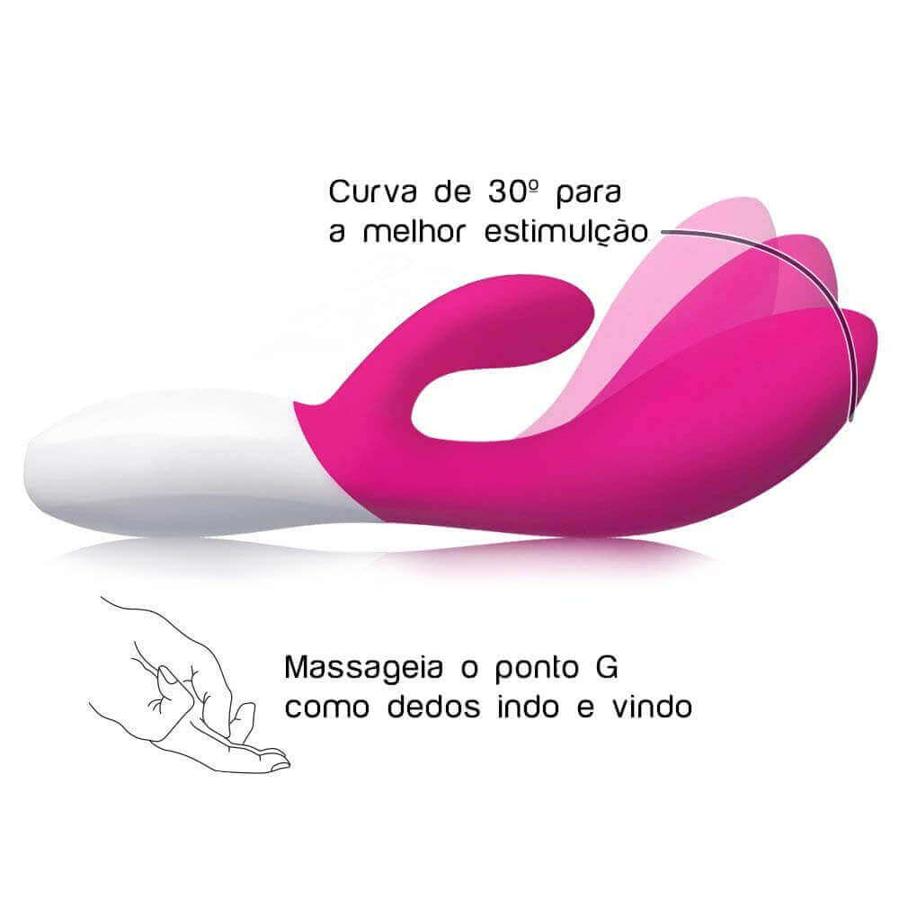 LELO Ina Wave - Vibrador Estimulador de Clítoris e Ponto G Recarregável em Silicone com 10 Modos de Vibrações e Tecnologia Wave Motion | Cor: Rosa - 3