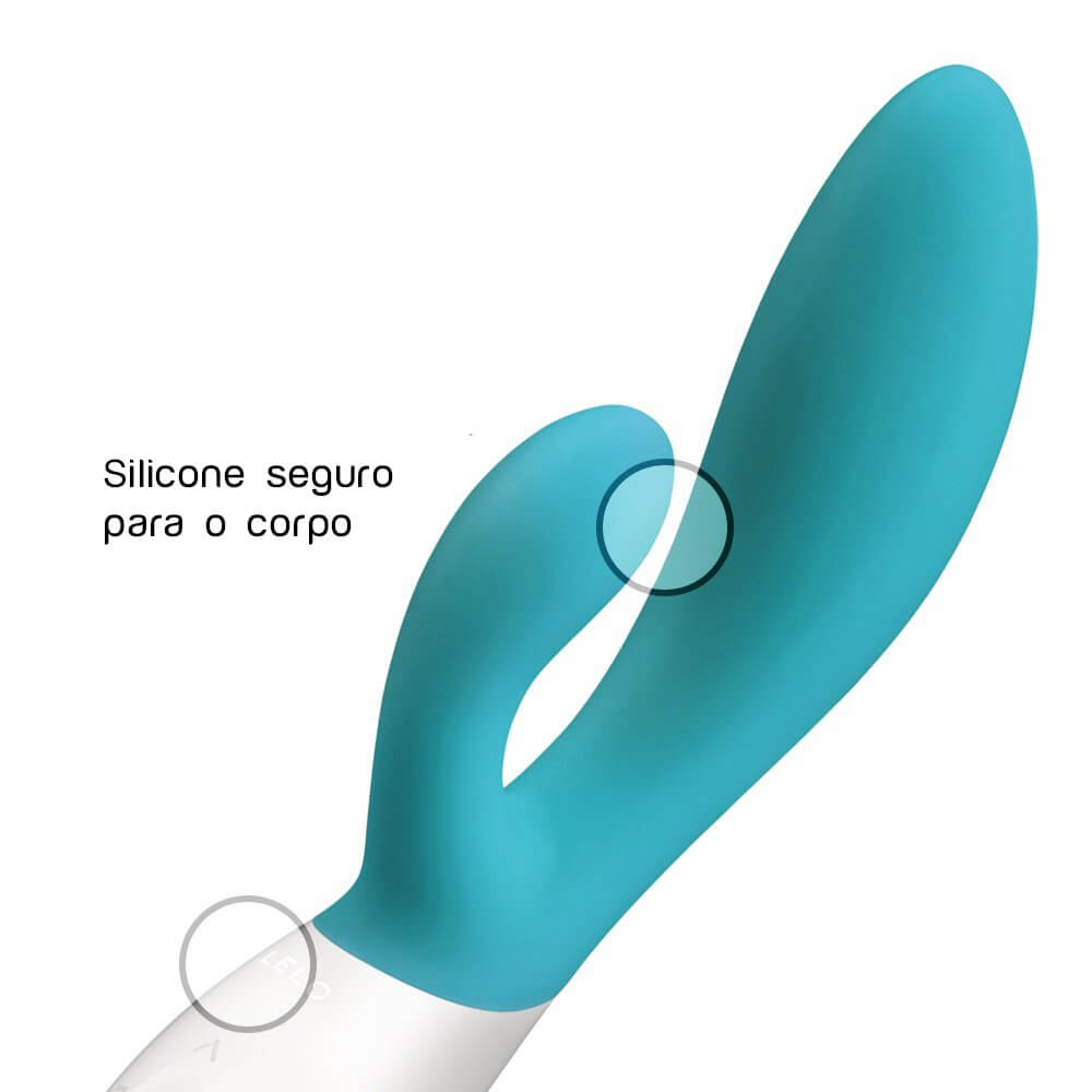 LELO Ina Wave - Vibrador Estimulador de Clítoris e Ponto G Recarregável em Silicone com 10 Modos de Vibrações e Tecnologia Wave Motion | Cor: Azul - 3