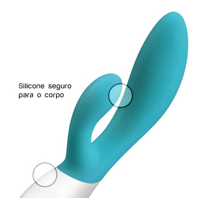Foto 3 do produto LELO Ina Wave - Vibrador Estimulador de Clítoris e Ponto G Recarregável em Silicone com 10 Modos de Vibrações e Tecnologia Wave Motion | Cor: Azul