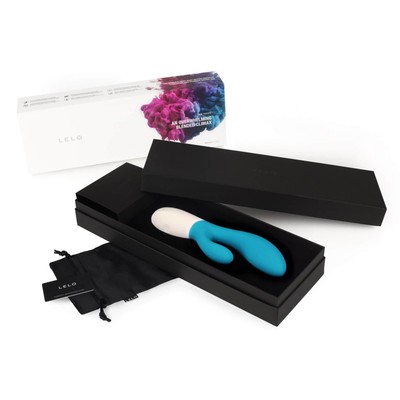 LELO Ina Wave - Vibrador Estimulador de Clítoris e Ponto G Recarregável em Silicone com 10 Modos de Vibrações e Tecnologia Wave Motion | Cor: Azul