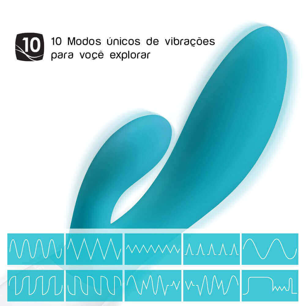 LELO Ina Wave - Vibrador Estimulador de Clítoris e Ponto G Recarregável em Silicone com 10 Modos de Vibrações e Tecnologia Wave Motion | Cor: Azul - 7