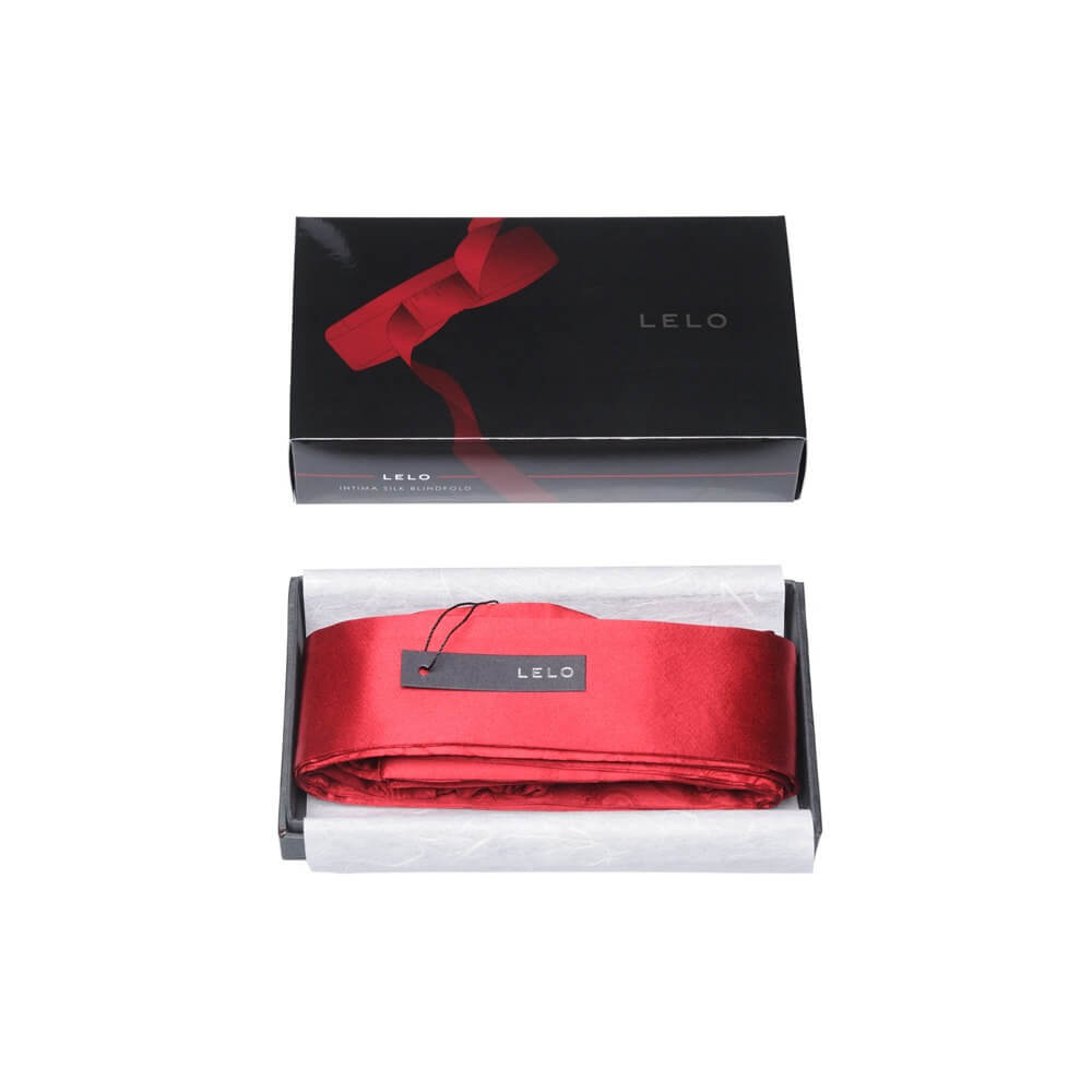 Lelo Intima Silk Blindfold - Venda Confeccionada em Seda com Tiras | Cor: Vermelho - 2