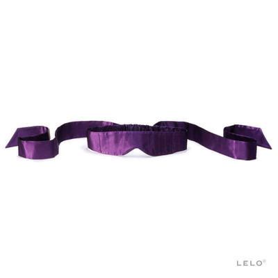 Foto 2 do produto Lelo Intima Silk Blindfold - Venda Confeccionada em Seda com Tiras | Cor: Roxo