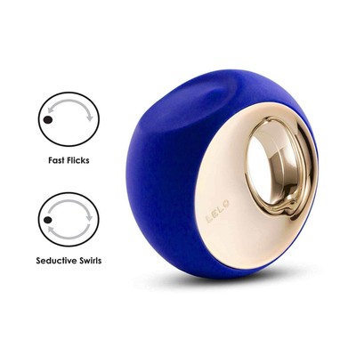 Foto 3 do produto LELO Ora - Vibrador Estimulador de Clítoris Recarregável em Silicone Simulador de Sexo Oral com 10 Modos de Vibrações e Controle de Intensidade | Cor: Azul