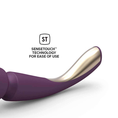 Foto 12 do produto LELO Smart Wands - Vibrador Massageador Erótico Recarregável em Silicone com 8 Modos de Vibrações Ultra Potentes e Silenciosas - 29 x 6 cm | Cor: Roxo