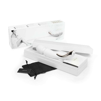 Foto 1 do produto LELO Smart Wands - Vibrador Massageador Erótico Recarregável em Silicone com 8 Modos de Vibrações Ultra Potentes e Silenciosas - 29 x 6 cm | Cor: Branco
